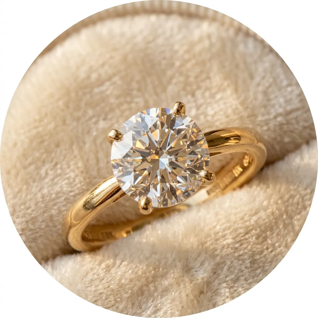 Diamond ring closeup